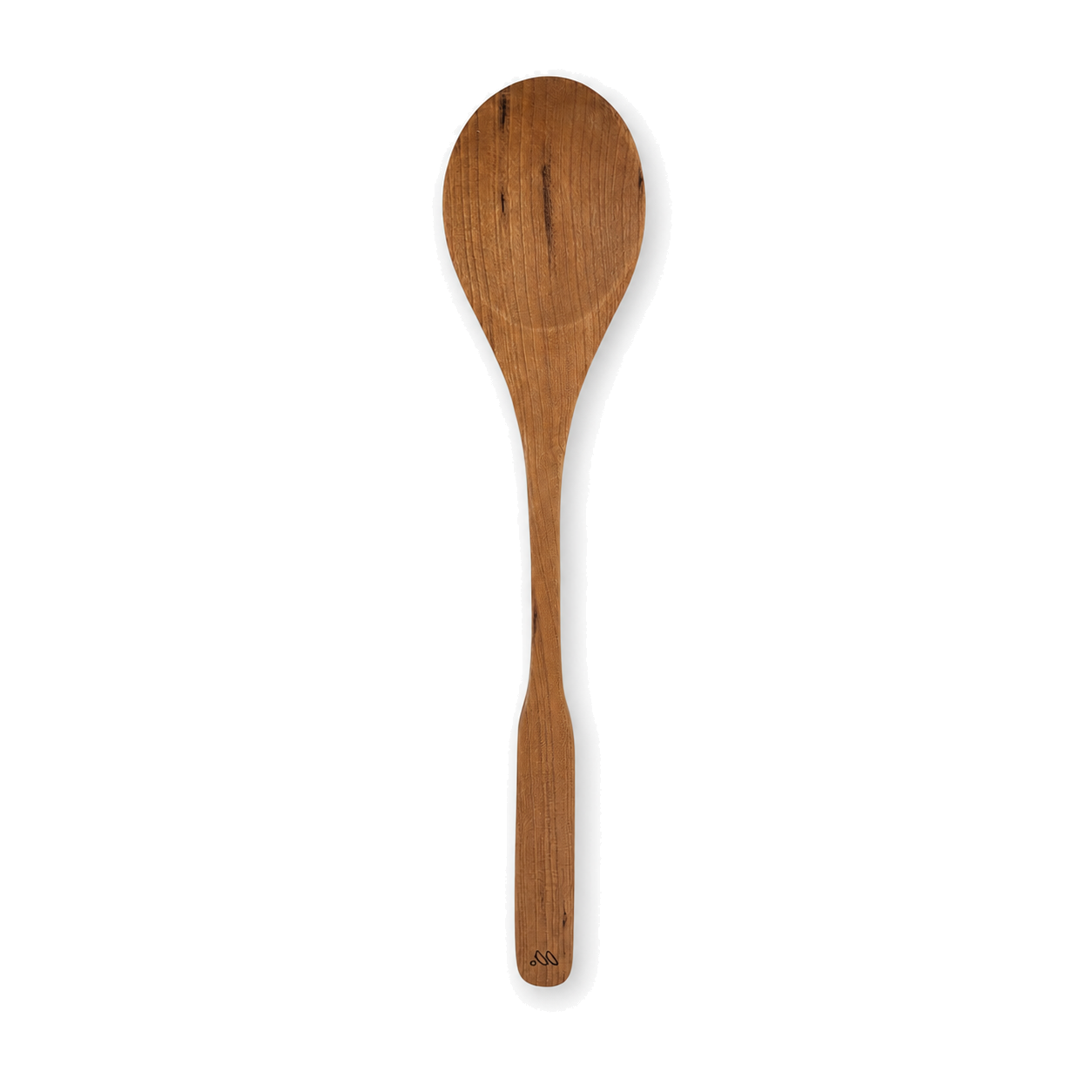 Handgefertigter Kochlöffel aus geöltem Kirschholz, ca. 34 cm